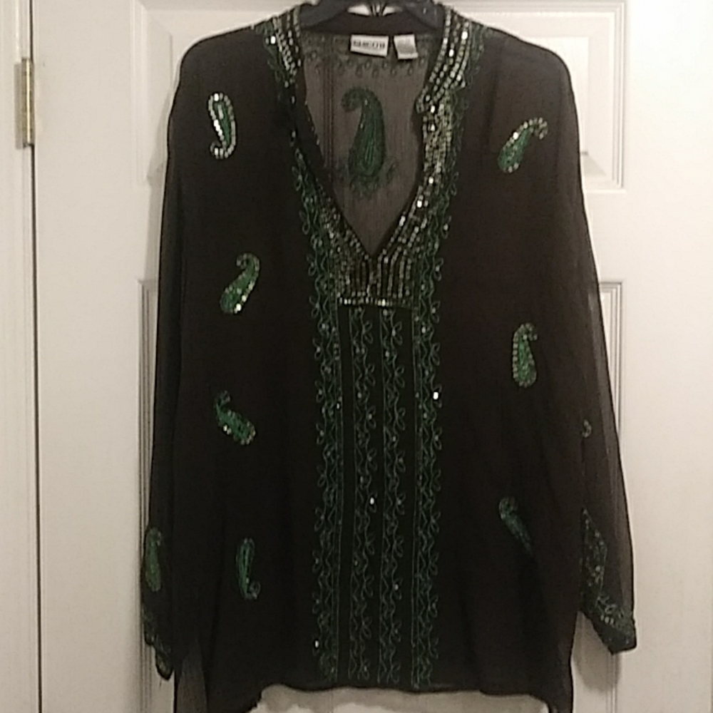 Chico's tunic or swim coverup